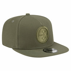 Pittsburgh Steelers New Era Youth Color Pack A-Frame 9FIFTY Snapback Hat - Olive Hats