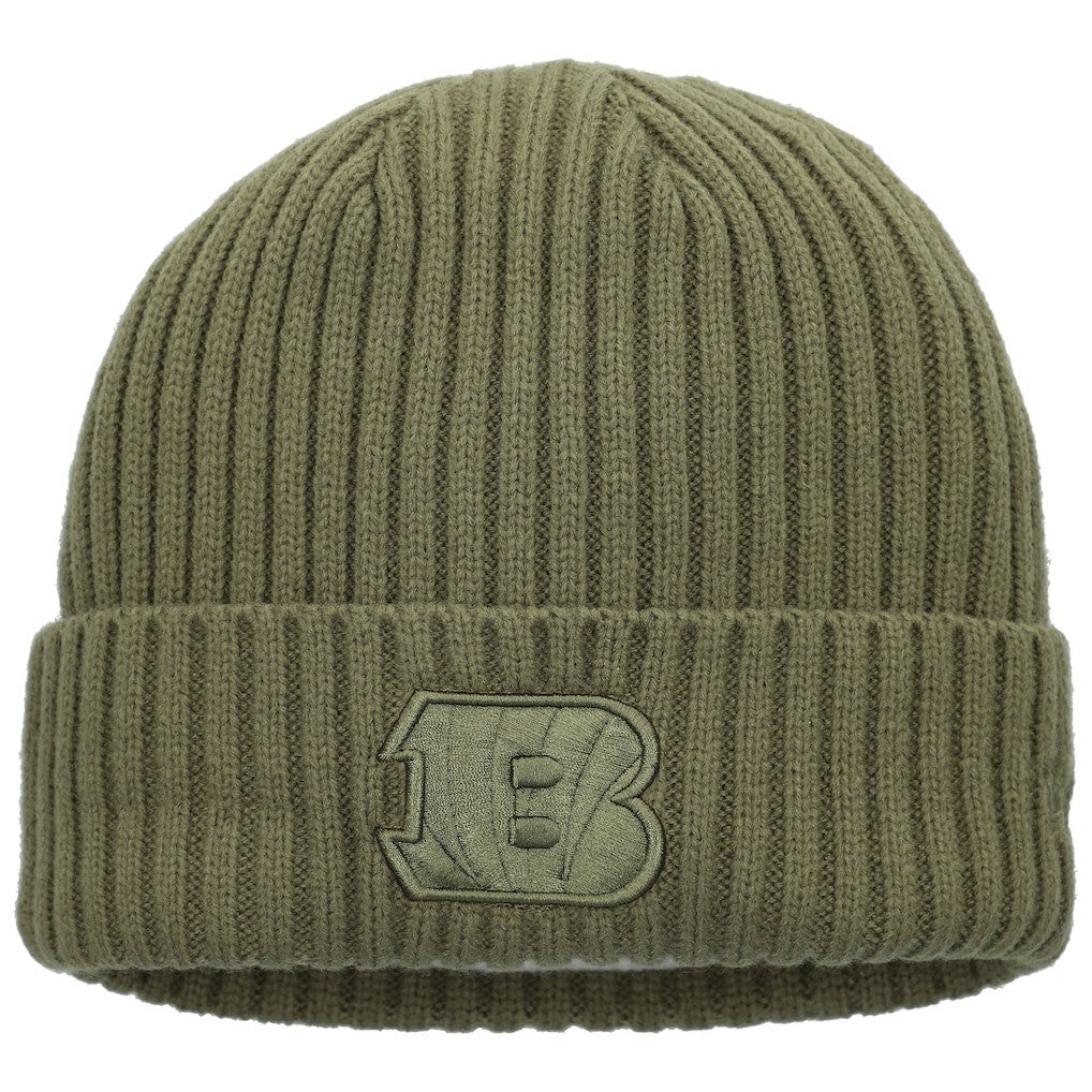 Cincinnati Bengals New Era Youth Color Pack Cuffed Knit Hat - Olive Hats