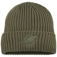 Miami Dolphins New Era Youth Color Pack Cuffed Knit Hat - Olive Hats