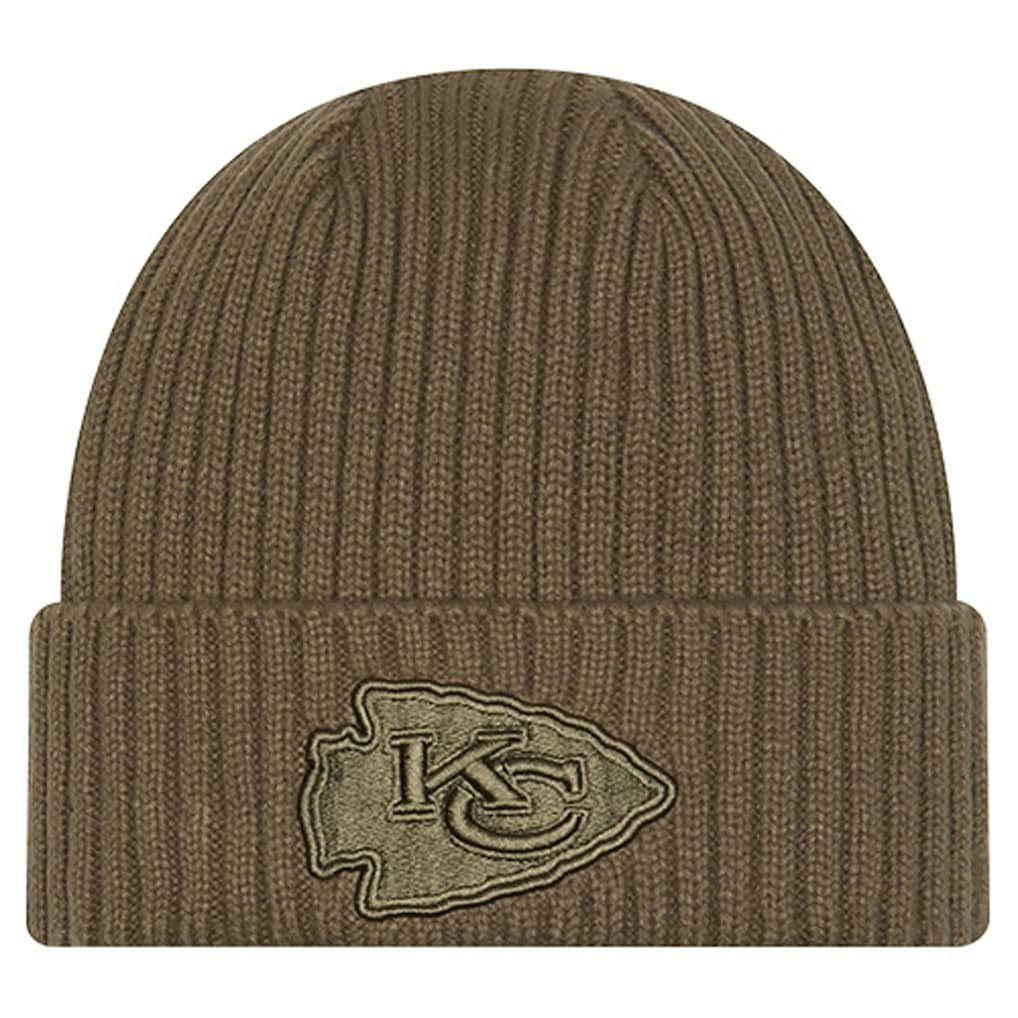 Kansas City Chiefs New Era Youth Color Pack Cuffed Knit Hat - Olive Hats