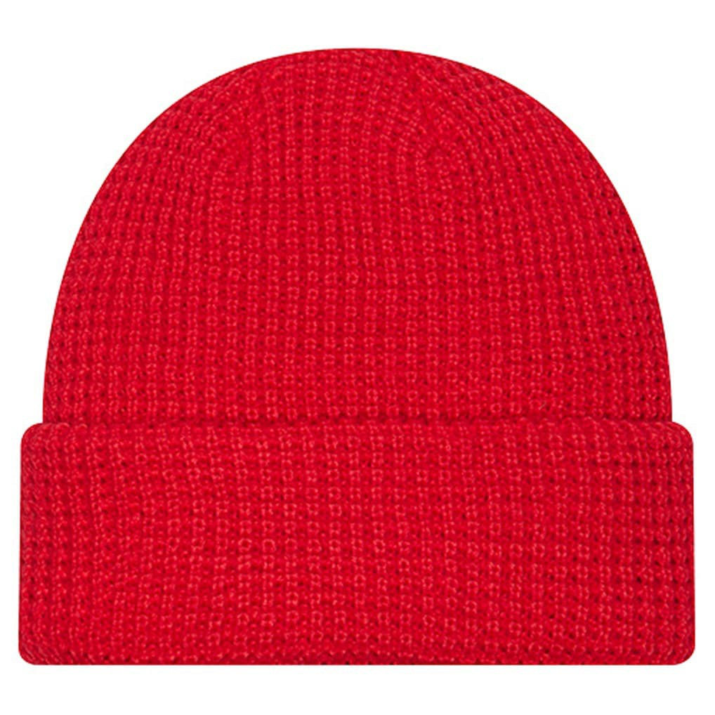 Kansas City Chiefs New Era Youth Waffle Cuffed Knit Hat - Red Hats