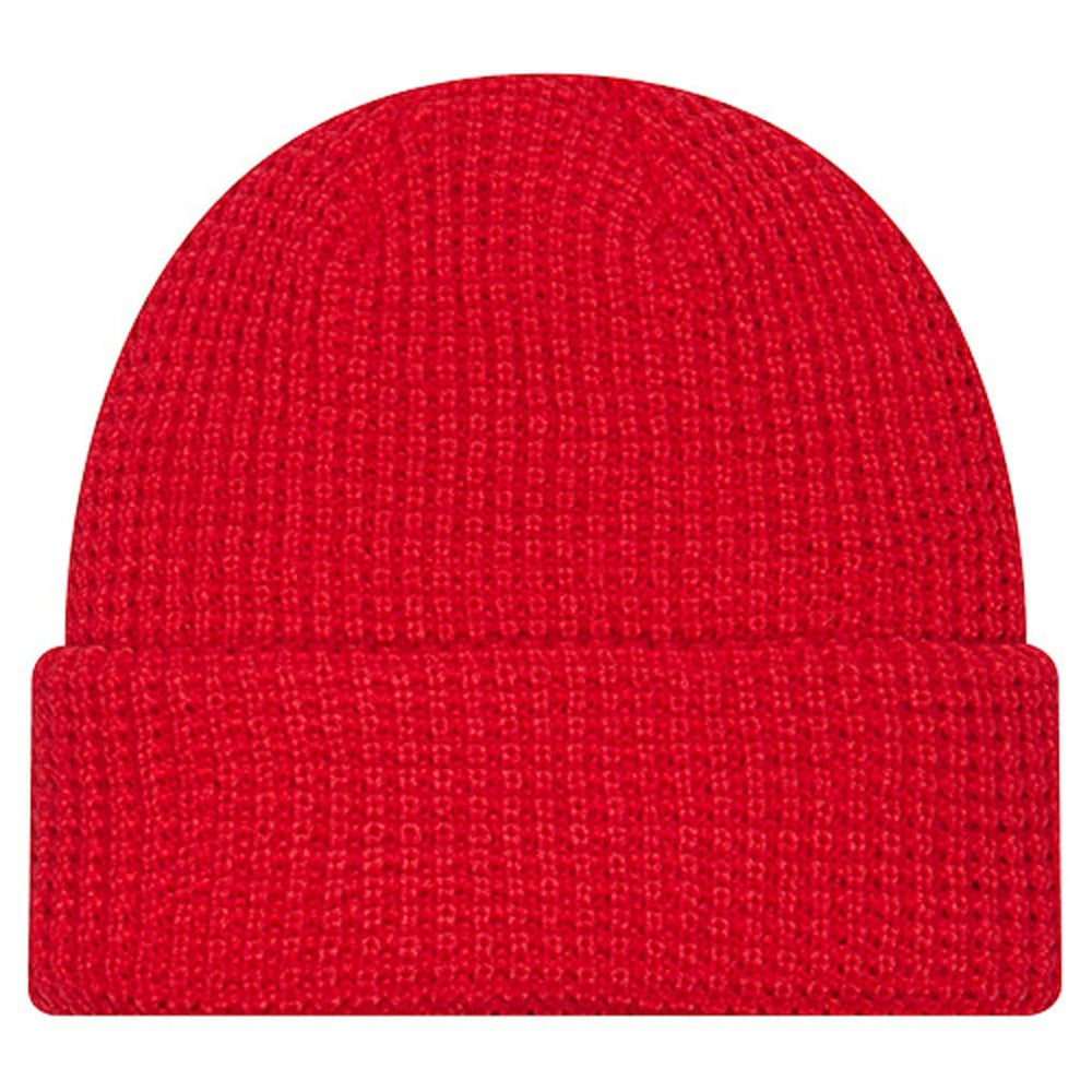 Kansas City Chiefs New Era Youth Waffle Cuffed Knit Hat - Red Hats