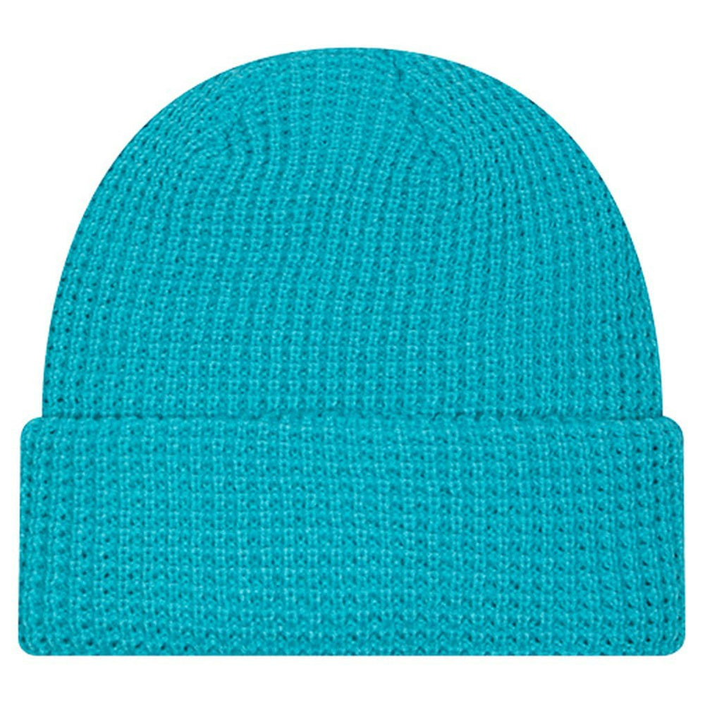 Miami Dolphins New Era Youth Waffle Cuffed Knit Hat - Aqua Hats