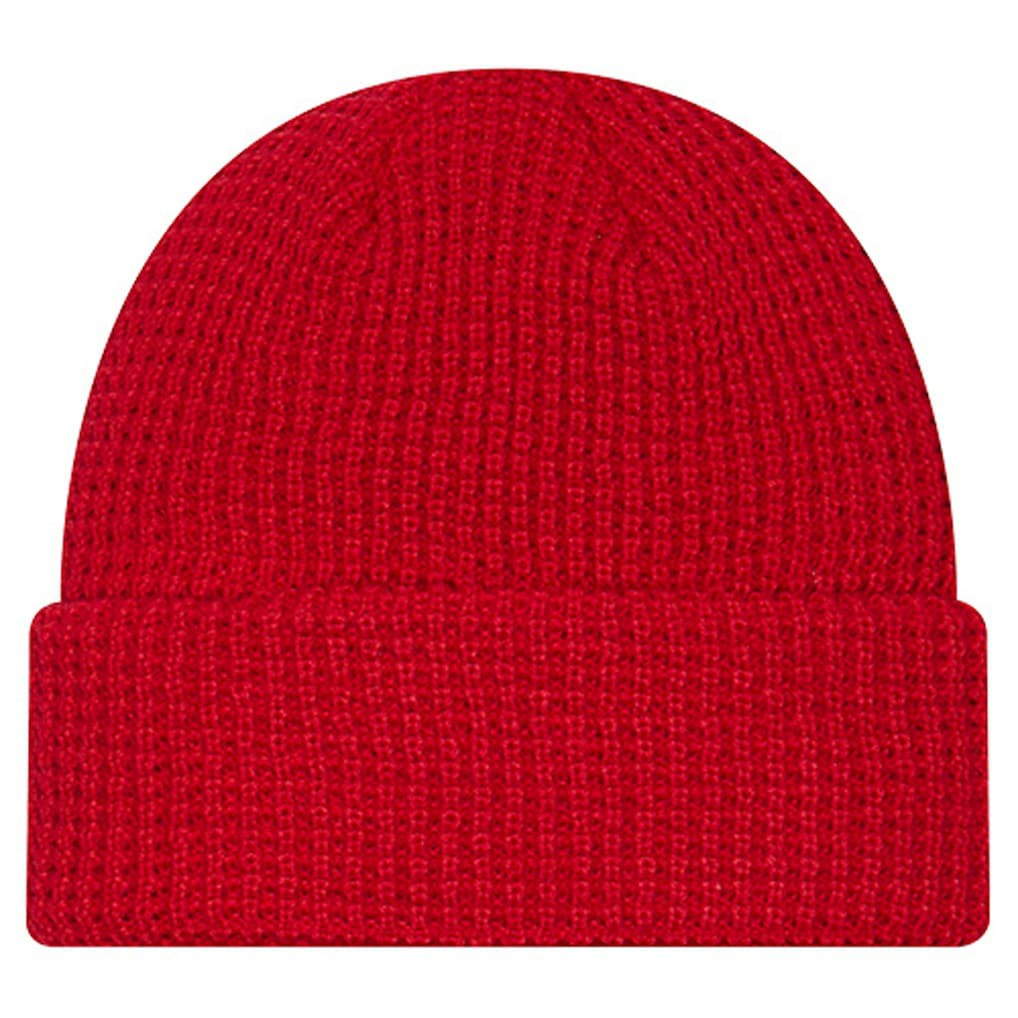 San Francisco 49ers New Era Youth Waffle Cuffed Knit Hat - Scarlet Hats