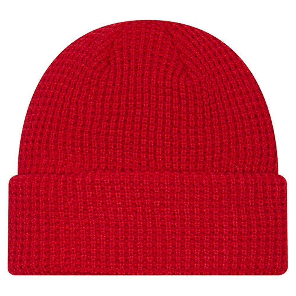 San Francisco 49ers New Era Youth Waffle Cuffed Knit Hat - Scarlet Hats