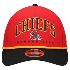 Kansas City Chiefs New Era Preschool Arch COOLERA 9FORTY A-Frame M-Crown Adjustable Hat - Red/Black Hats