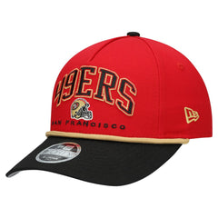 San Francisco 49ers New Era Preschool Arch COOLERA 9FORTY A-Frame M-Crown Adjustable Hat - Scarlet/Gold Hats