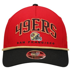 San Francisco 49ers New Era Preschool Arch COOLERA 9FORTY A-Frame M-Crown Adjustable Hat - Scarlet/Gold Hats