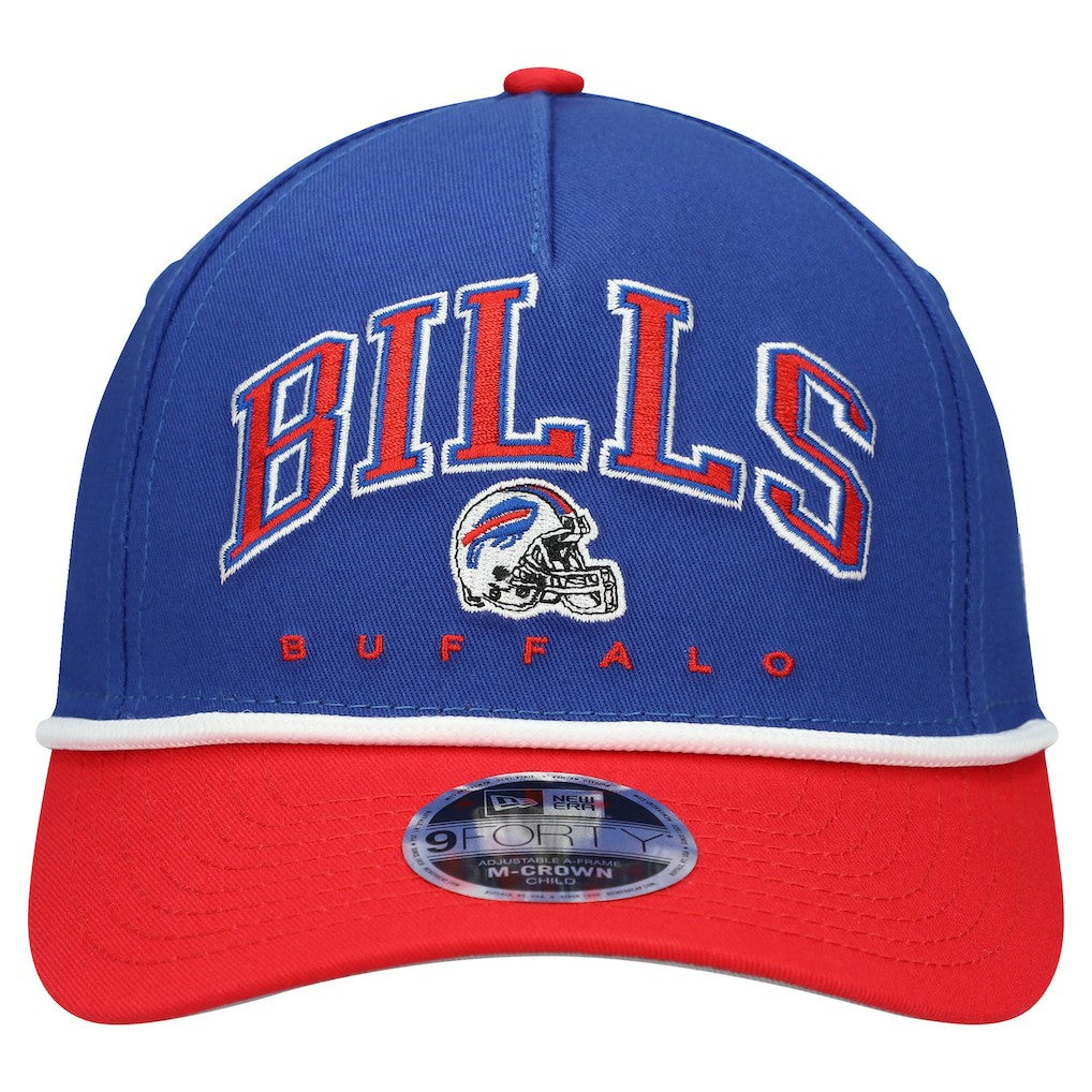 Buffalo Bills New Era Preschool Arch COOLERA 9FORTY A-Frame M-Crown Adjustable Hat - Royal/Red Hats