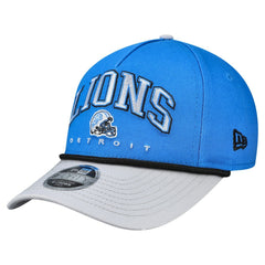 Detroit Lions New Era Preschool Arch COOLERA 9FORTY A-Frame M-Crown Adjustable Hat - Blue/Gray Hats