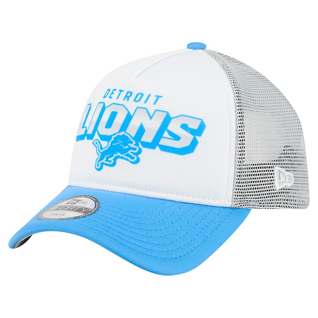 Detroit Lions New Era Preschool 9FORTY A-Frame Adjustable Hat - White Hats
