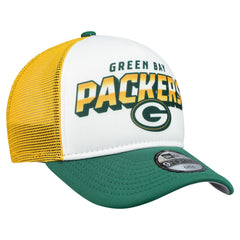 Green Bay Packers New Era Preschool 9FORTY A-Frame Adjustable Hat - White Hats
