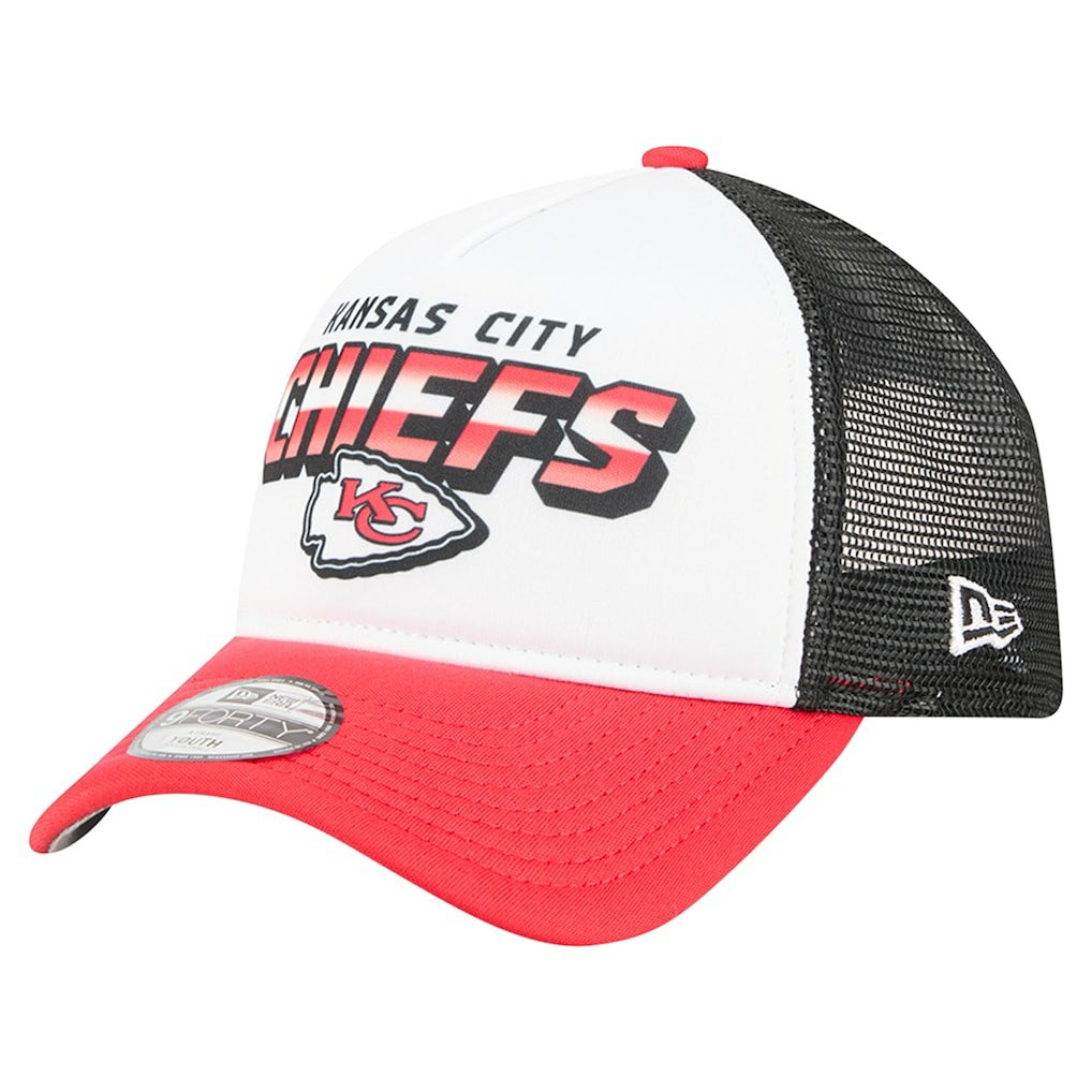 Kansas City Chiefs New Era Preschool 9FORTY A-Frame Adjustable Hat - White Hats