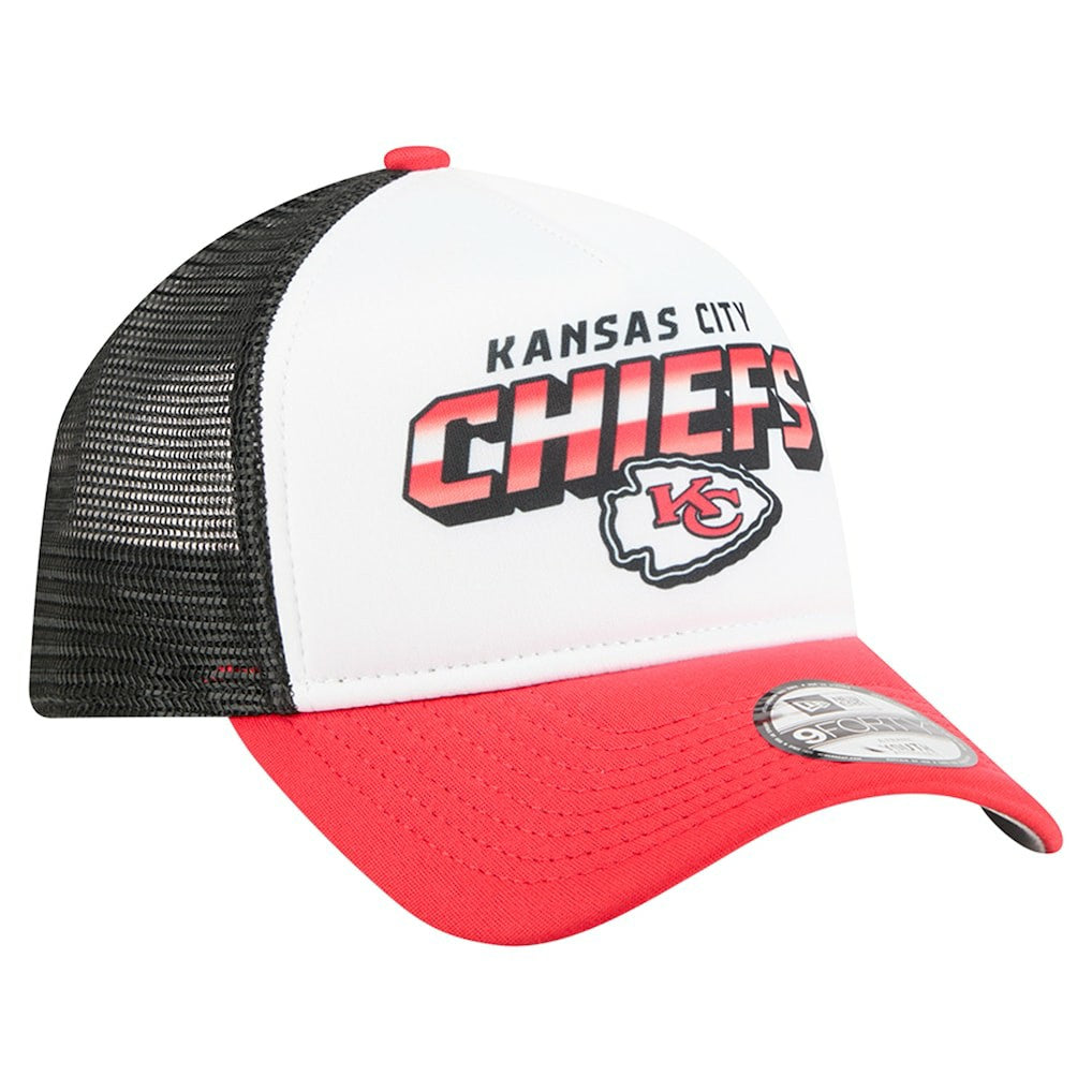 Kansas City Chiefs New Era Preschool 9FORTY A-Frame Adjustable Hat - White Hats