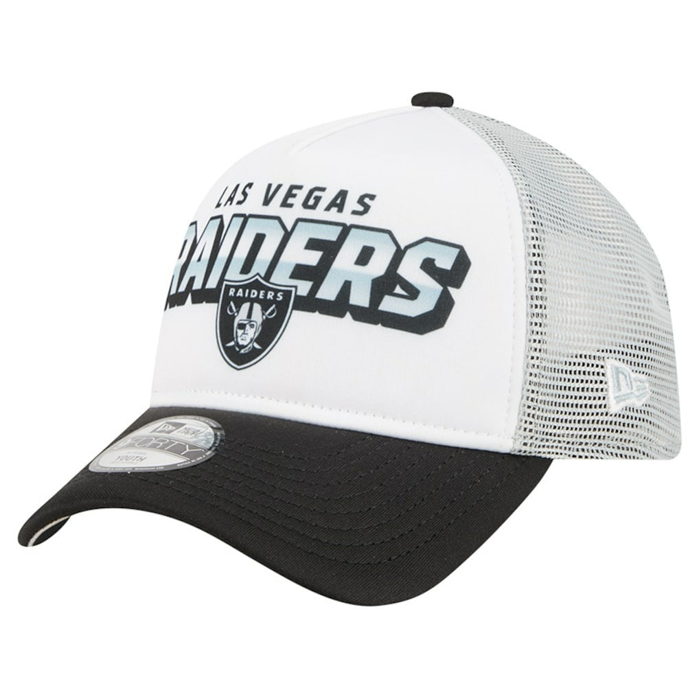 Las Vegas Raiders New Era Preschool 9FORTY A-Frame Adjustable Hat - White Hats