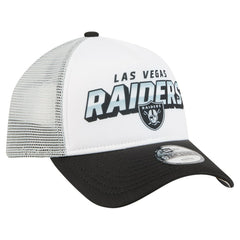 Las Vegas Raiders New Era Preschool 9FORTY A-Frame Adjustable Hat - White Hats