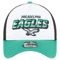 Philadelphia Eagles New Era Preschool 9FORTY A-Frame Adjustable Hat - White Hats