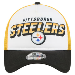 Pittsburgh Steelers New Era Preschool 9FORTY A-Frame Adjustable Hat - White Hats