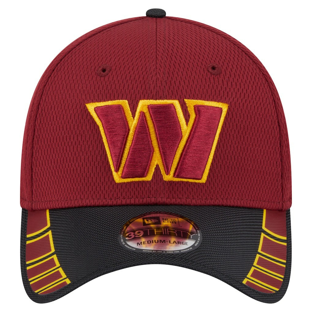 Washington Commanders New Era Visor Hit 39THIRTY Flex Hat - Burgundy Hats