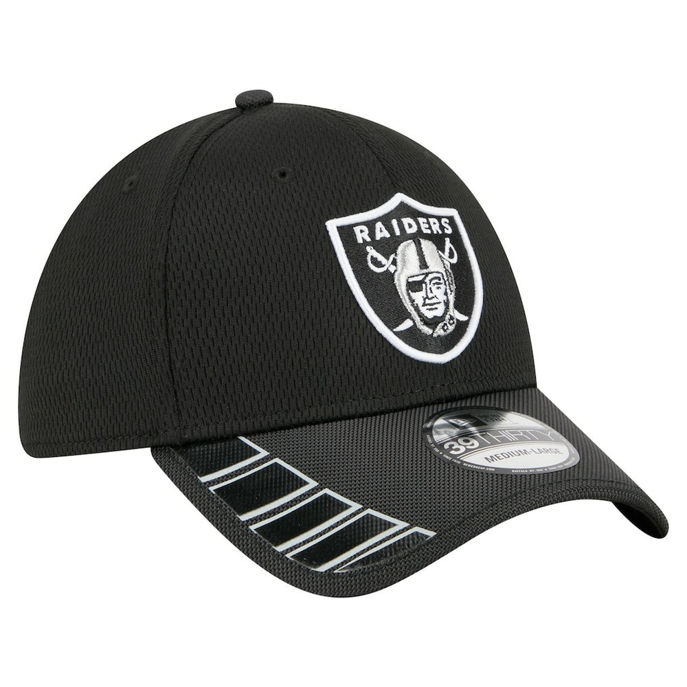 Las Vegas Raiders New Era Visor Hit 39THIRTY Flex Hat - Black Hats