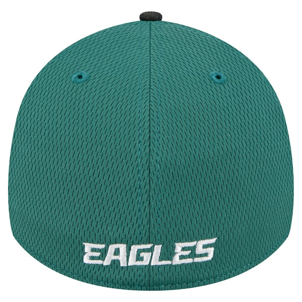 Philadelphia Eagles New Era Visor Hit 39THIRTY Flex Hat - Midnight Green Hats