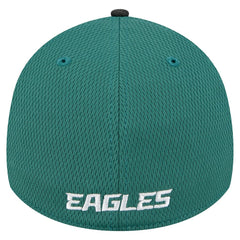 Philadelphia Eagles New Era Visor Hit 39THIRTY Flex Hat - Midnight Green Hats