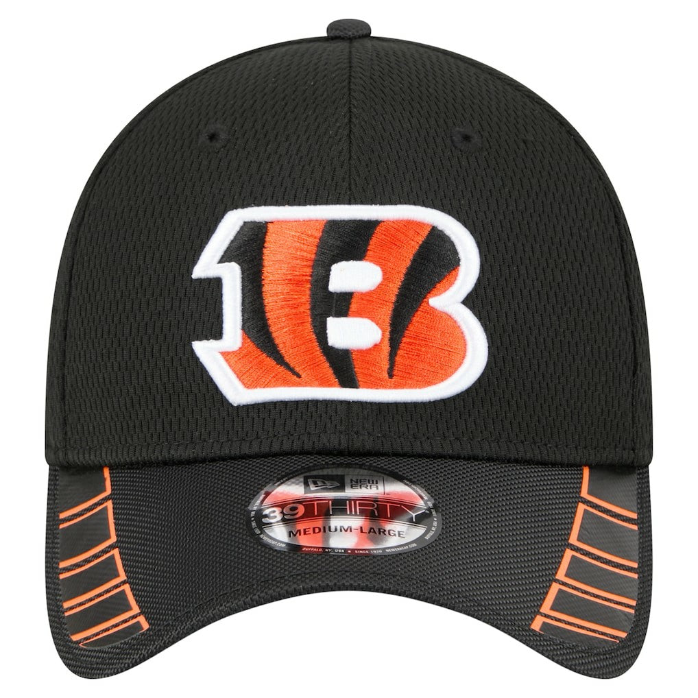 Cincinnati Bengals New Era Visor Hit 39THIRTY Flex Hat - Black Hats