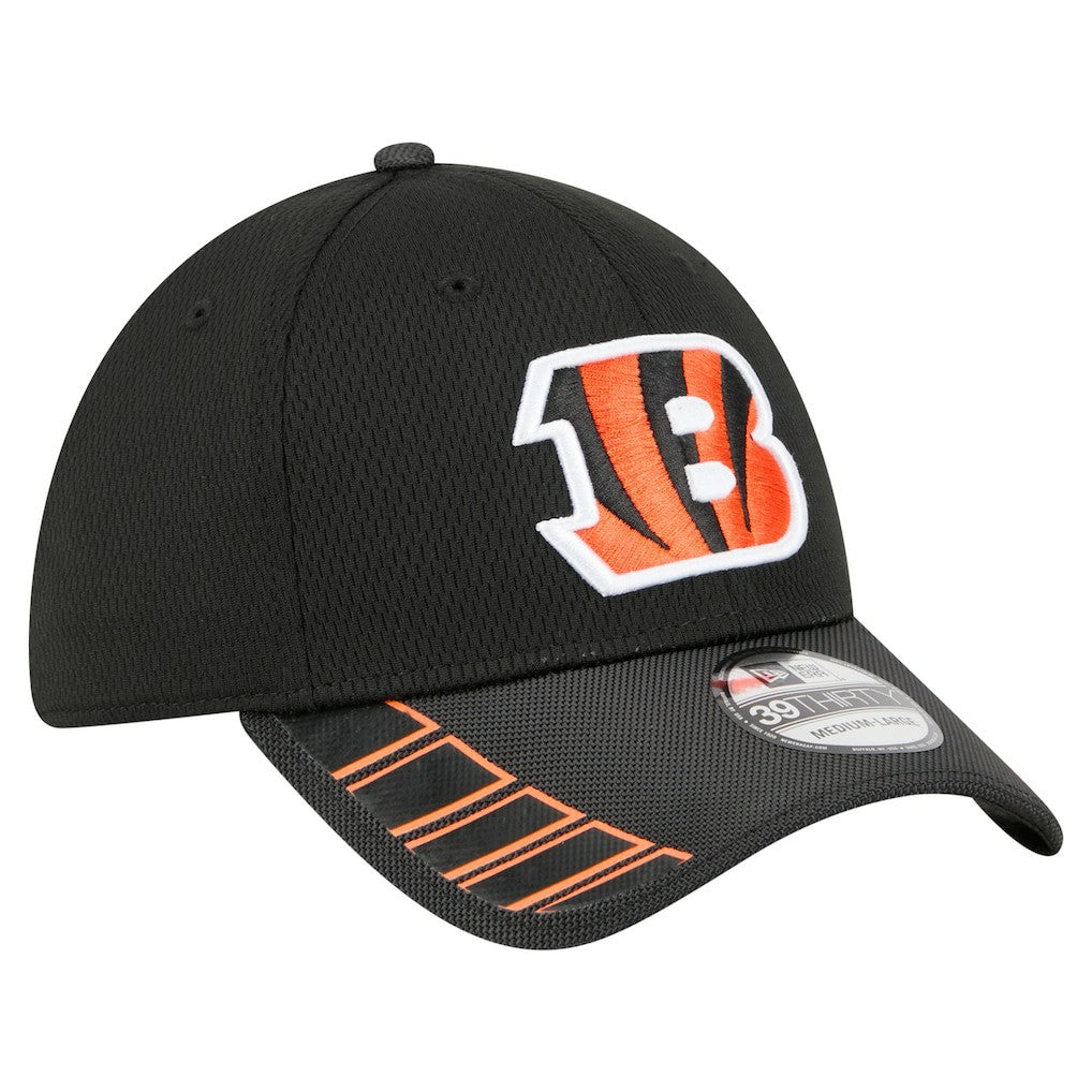 Cincinnati Bengals New Era Visor Hit 39THIRTY Flex Hat - Black Hats