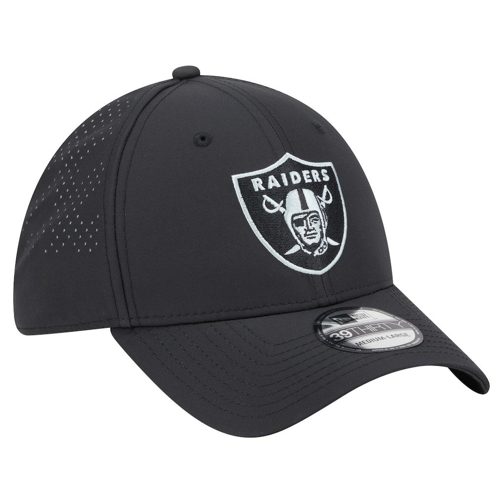 Las Vegas Raiders New Era Night 39THIRTY Flex Hat - Black Hats