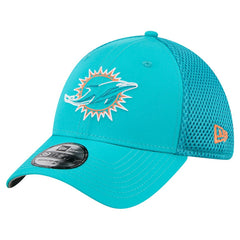 Miami Dolphins New Era Outline 39THIRTY Flex Hat - Aqua Hats