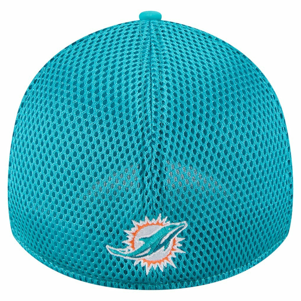 Miami Dolphins New Era Outline 39THIRTY Flex Hat - Aqua Hats