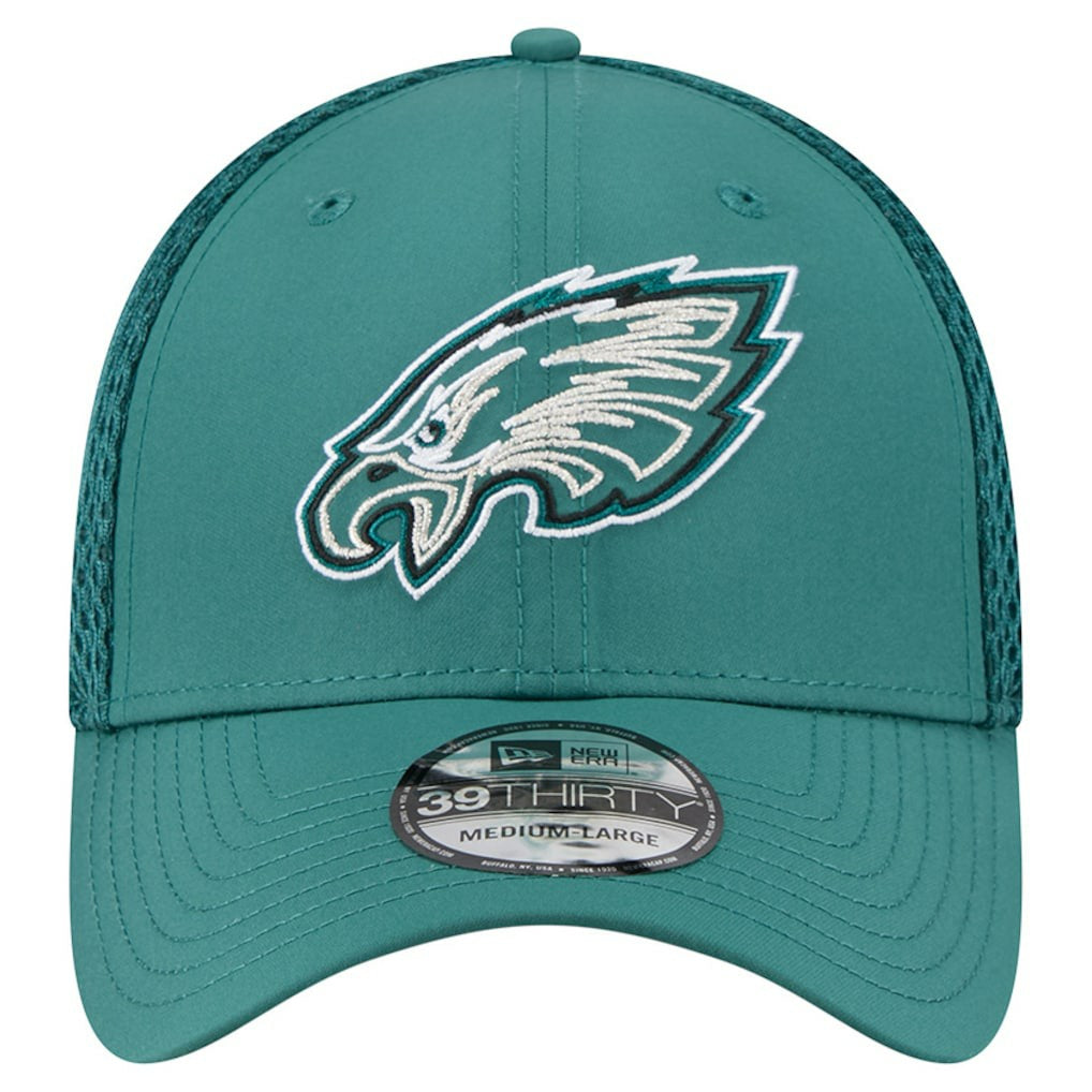 Philadelphia Eagles New Era Outline 39THIRTY Flex Hat - Midnight Green Hats