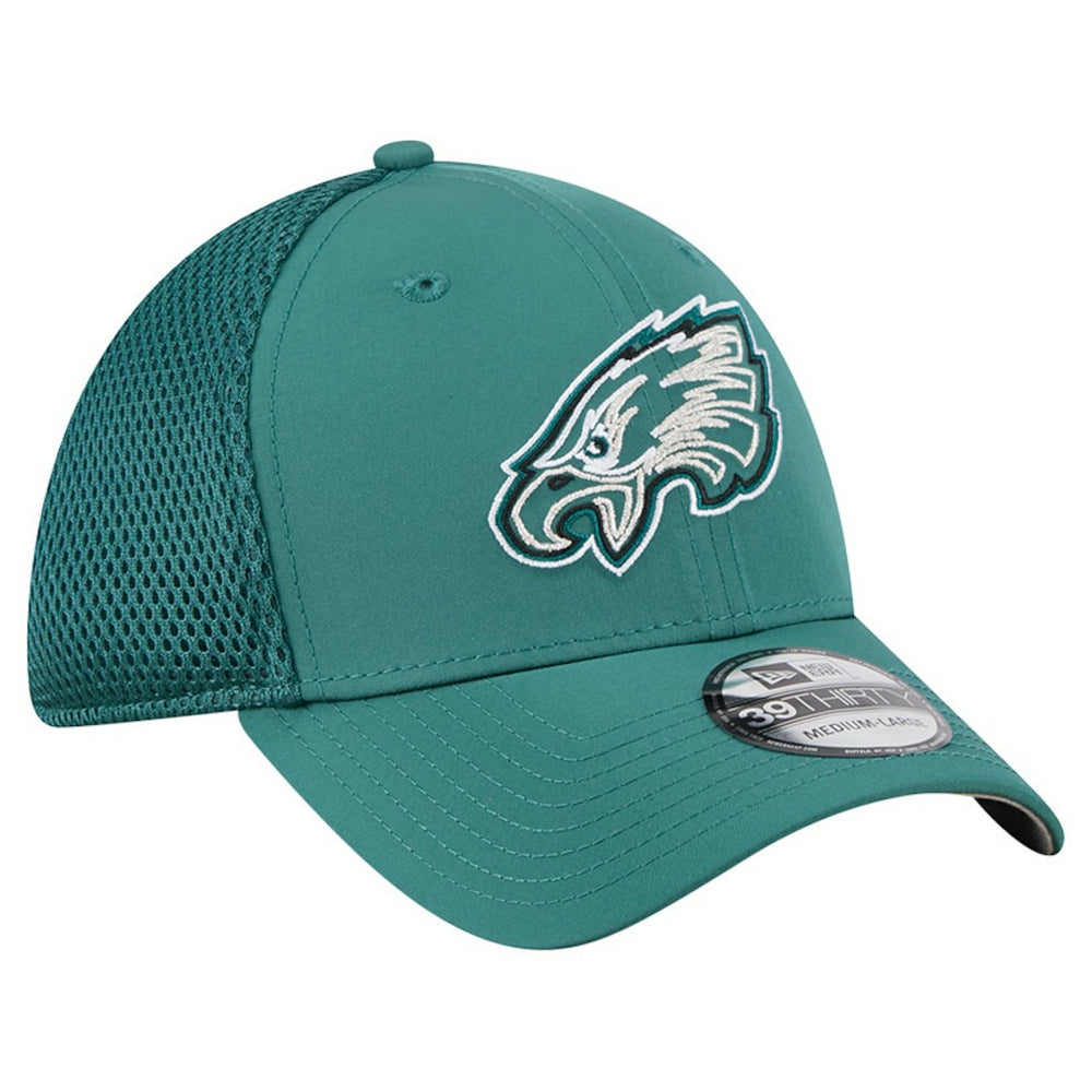Philadelphia Eagles New Era Outline 39THIRTY Flex Hat - Midnight Green Hats