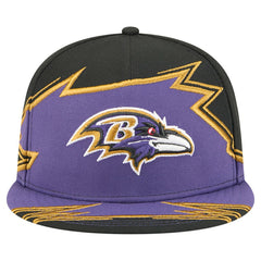 Baltimore Ravens New Era Break 59FIFTY Fitted Hat - Black/Purple Hats