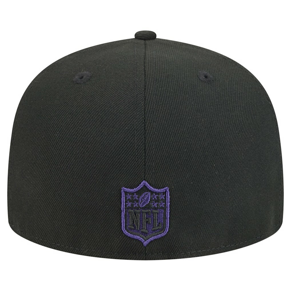 Baltimore Ravens New Era Break 59FIFTY Fitted Hat - Black/Purple Hats