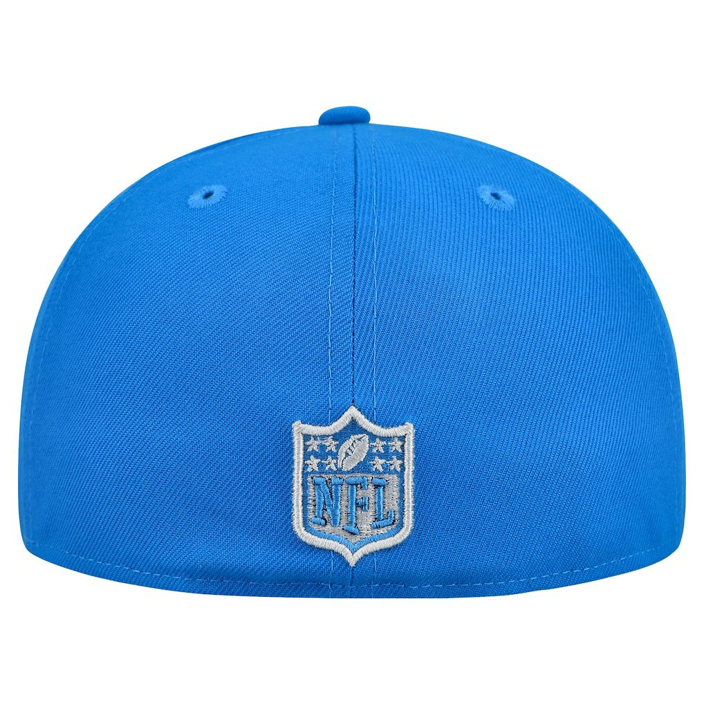 Detroit Lions New Era Break 59FIFTY Fitted Hat - Blue/Gray Hats