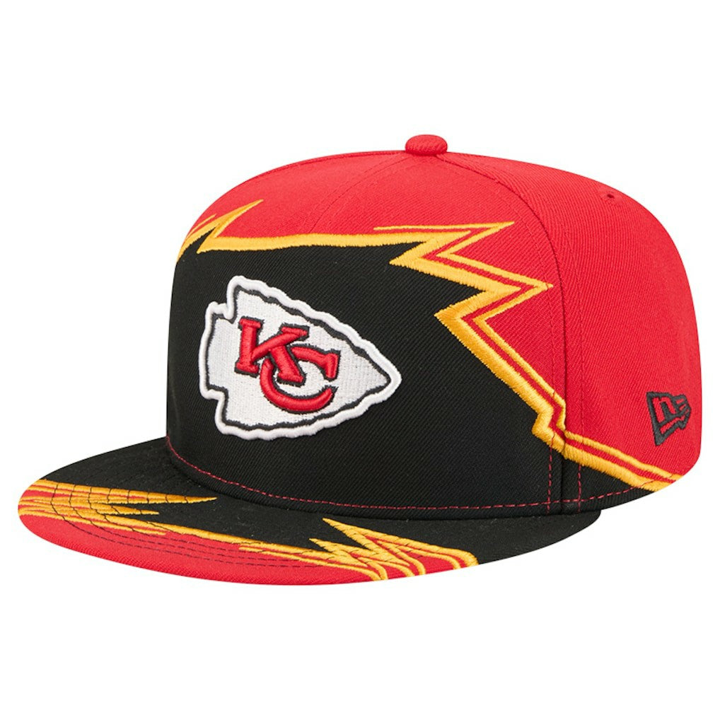 Kansas City Chiefs New Era Break 59FIFTY Fitted Hat - Red/Black Hats