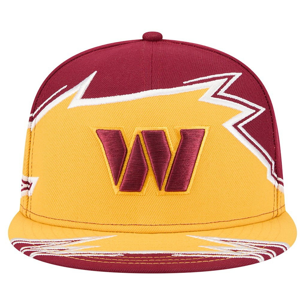 Washington Commanders New Era Break 59FIFTY Fitted Hat - Burgundy/Gold Hats
