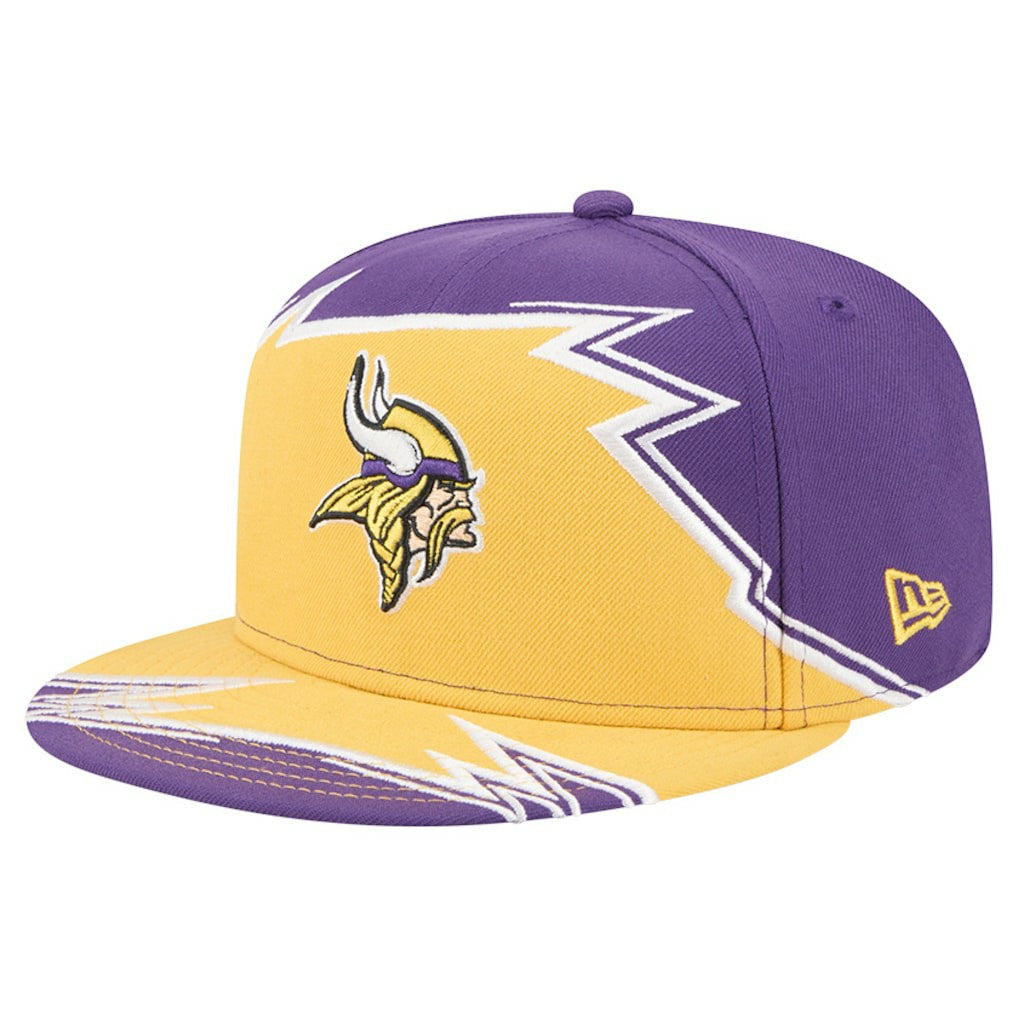 Minnesota Vikings New Era Break 59FIFTY Fitted Hat - Purple/Gold Hats