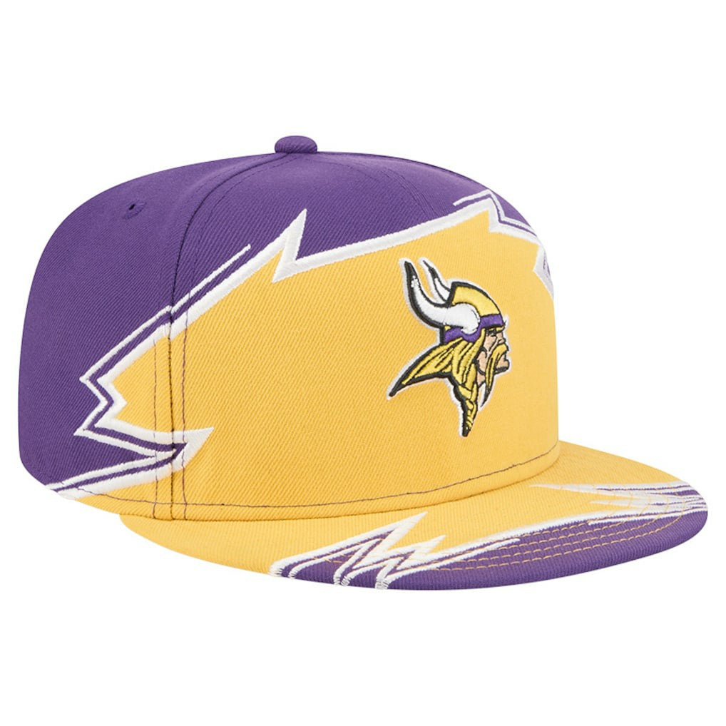 Minnesota Vikings New Era Break 59FIFTY Fitted Hat - Purple/Gold Hats