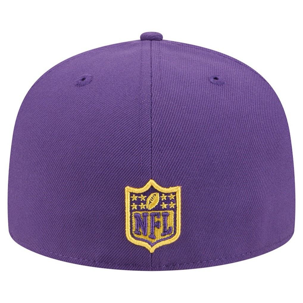 Minnesota Vikings New Era Break 59FIFTY Fitted Hat - Purple/Gold Hats