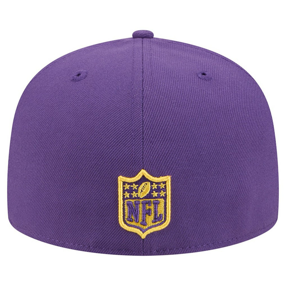Minnesota Vikings New Era Break 59FIFTY Fitted Hat - Purple/Gold Hats