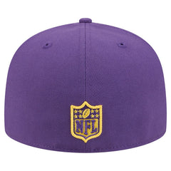 Minnesota Vikings New Era Break 59FIFTY Fitted Hat - Purple/Gold Hats