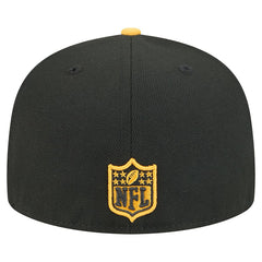 Pittsburgh Steelers New Era Break 59FIFTY Fitted Hat - Black/Gold Hats