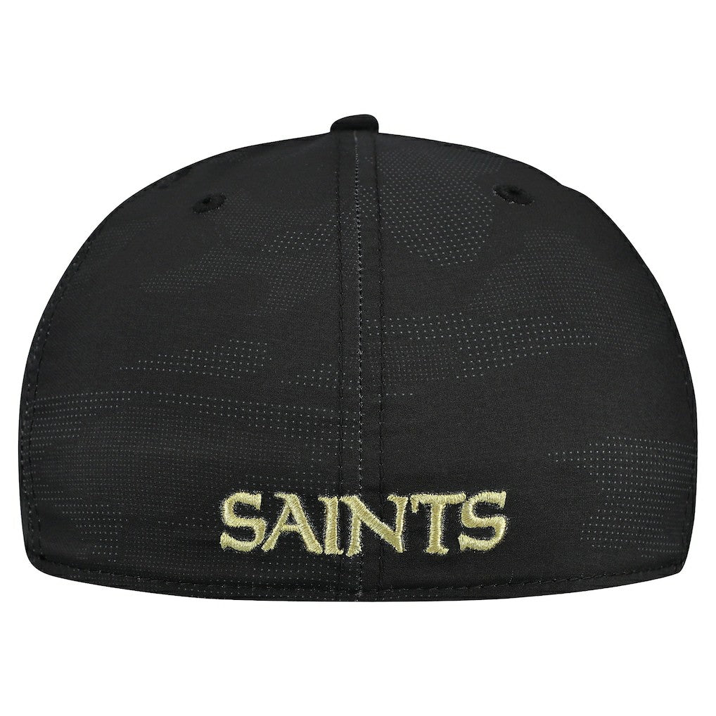 New Orleans Saints New Era Tonal Camo 39THIRTY Stretch Fit Hat - Black Hats