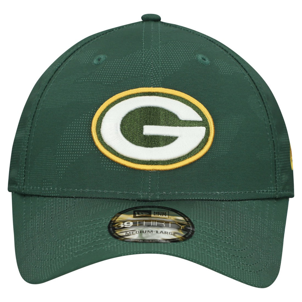 Green Bay Packers New Era Tonal Camo 39THIRTY Stretch Fit Hat - Green Hats