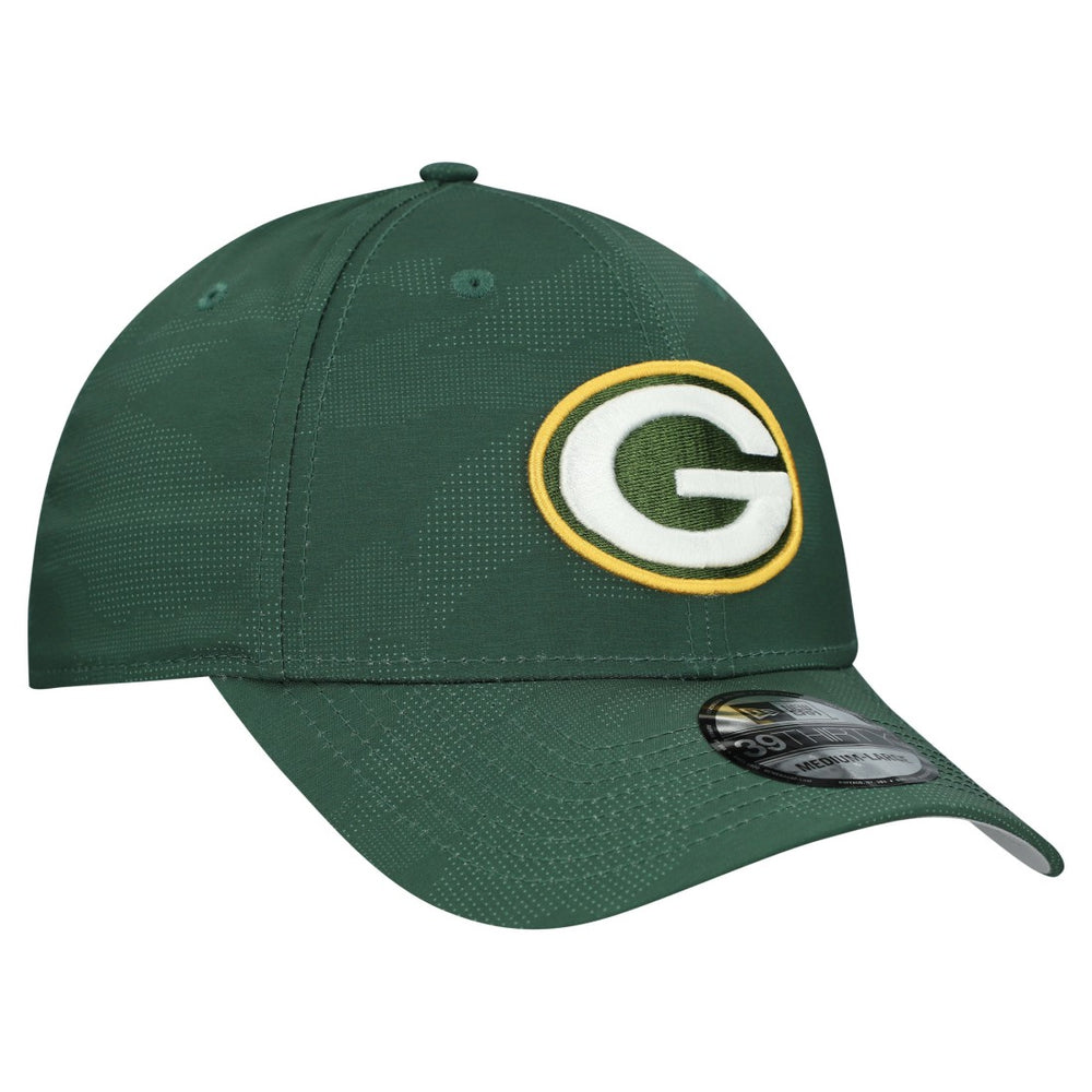Green Bay Packers New Era Tonal Camo 39THIRTY Stretch Fit Hat - Green Hats