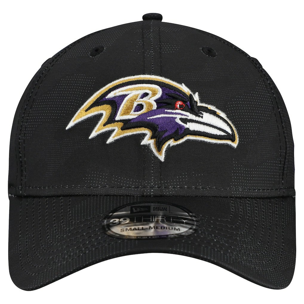 Baltimore Ravens New Era Tonal Camo 39THIRTY Stretch Fit Hat - Black Hats