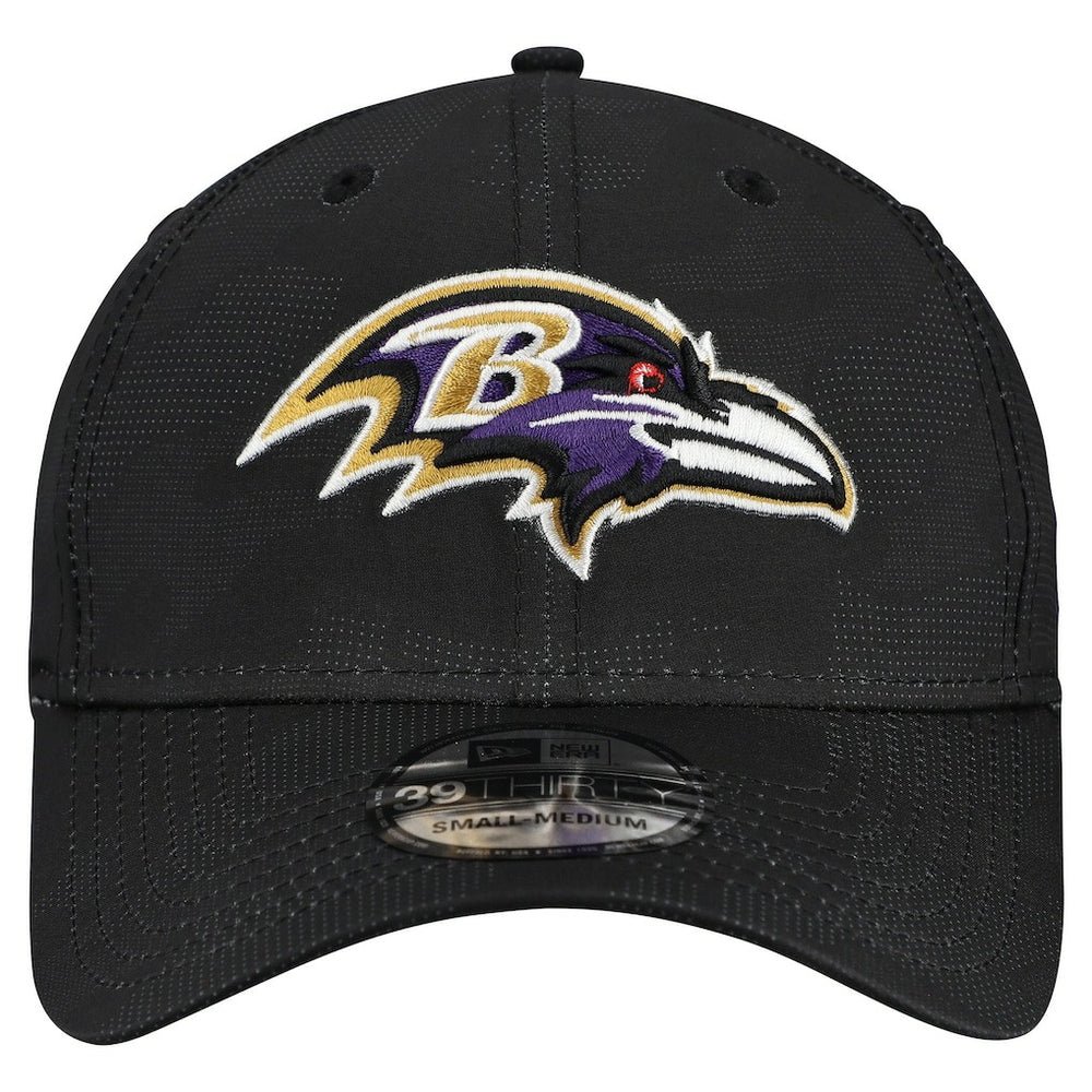 Baltimore Ravens New Era Tonal Camo 39THIRTY Stretch Fit Hat - Black Hats
