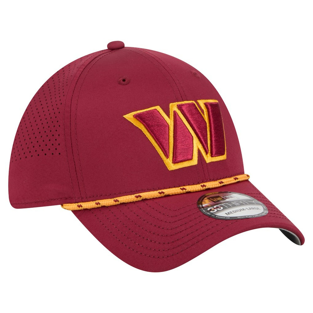 Washington Commanders New Era Perforated 39THIRTY Flex Hat - Burgundy Hats